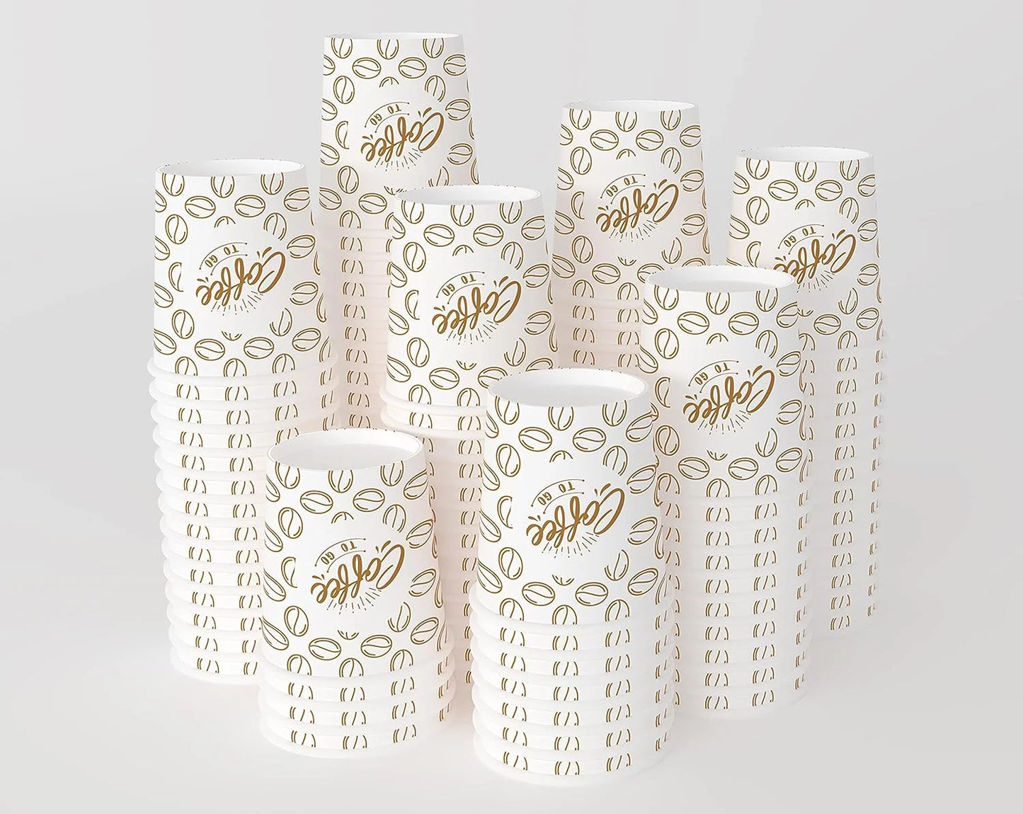 Vasos de papel Caramont para espresso de 113 ml (1000 unidades), ecológicos, desechables, resistentes al calor, de cartón de calidad, ideales para todo tipo de bebidas calientes: café, té, chocolate, etc. - 1000 unidades 