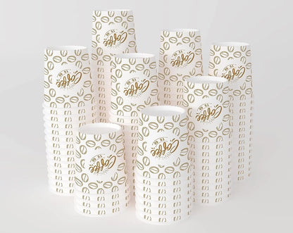 Vasos de papel Caramont para espresso de 113 ml (1000 unidades), ecológicos, desechables, resistentes al calor, de cartón de calidad, ideales para todo tipo de bebidas calientes: café, té, chocolate, etc. - 1000 unidades 