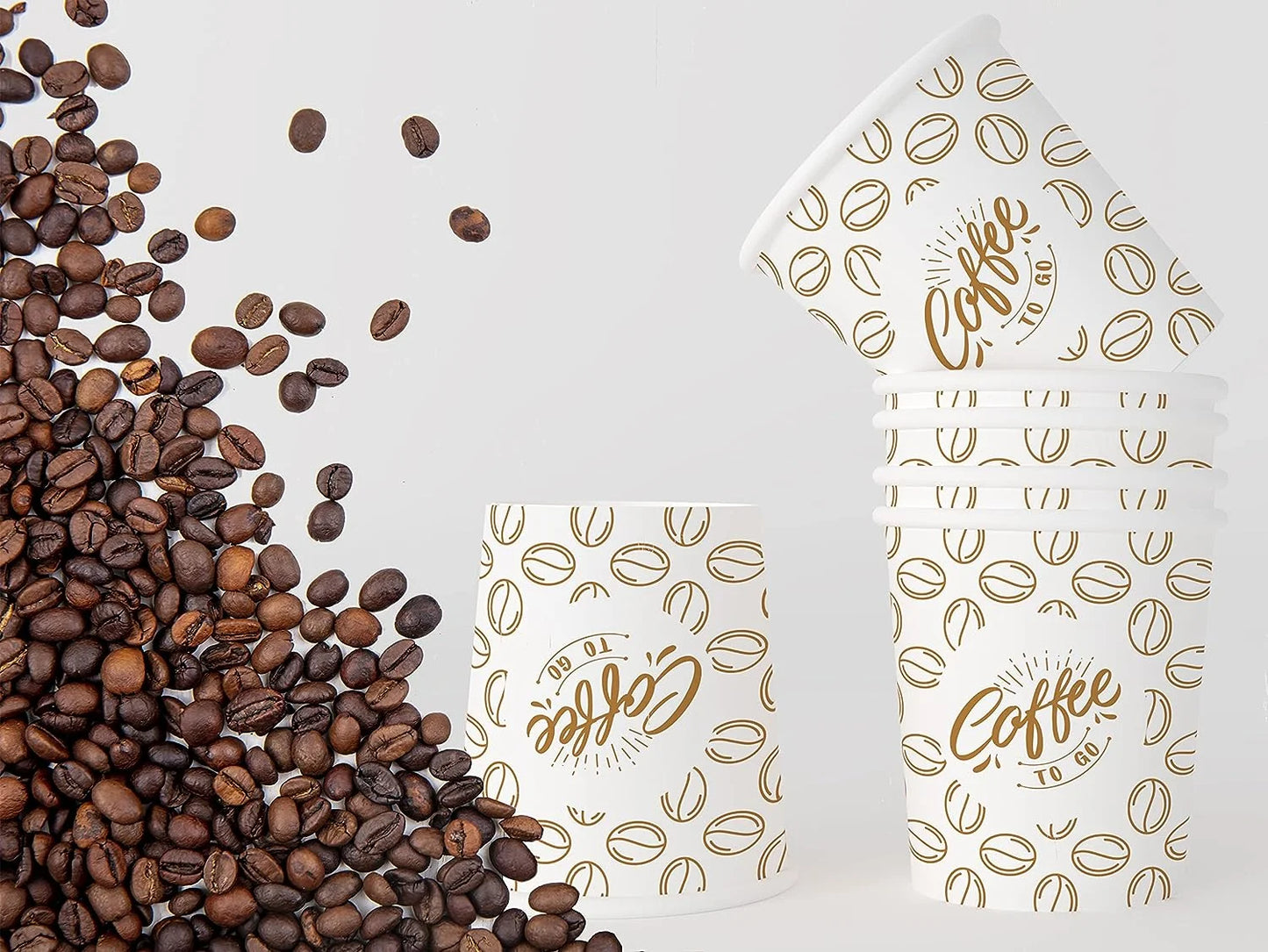 Caramont,7 Oz Gobelets en Carton,Jetables,Résistant à la Chaleur,pour la Boisson Froide et Chaude en Carton de Qualité,Ideal pour Café,Thé,Anniversaire,etc -3000