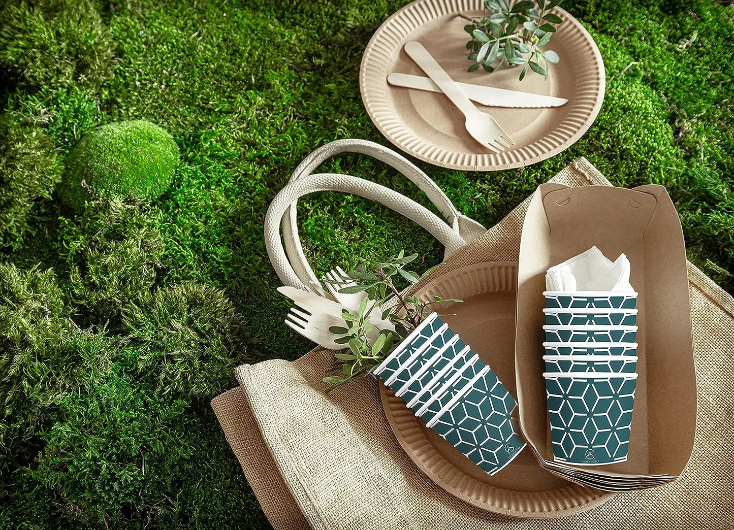 Caramont,4 Oz Espresso Gobelets en Carton avec Agitateurs en Bois,Écologique et Jetables,Résistant à la Chaleur,Carton de Qualité,Idéal pour Toutes Les Boissons Chaudes ; Café,Thé,Chocolat etc. -400