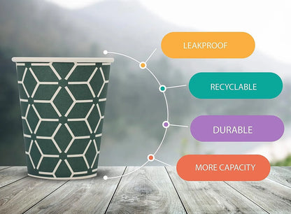 Caramont,7 Oz Gobelets en Carton avec Agitateurs en Bois,Écologique et Jetables,Résistant à la Chaleur,pour la Boisson Froide et Chaude en Carton de Qualité,Ideal pour Café,Thé,Anniversaire,etc -400