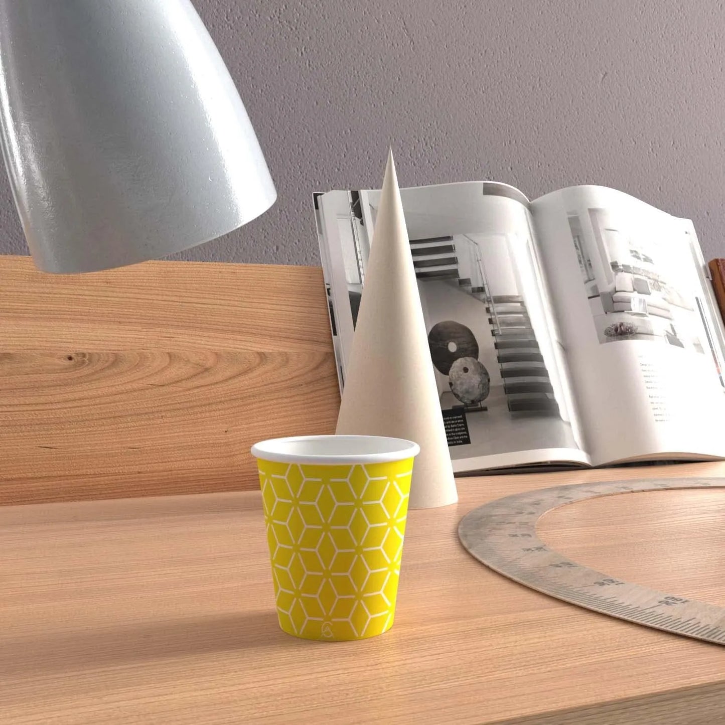 Caramont,7 Oz Gobelets en Carton avec Agitateurs en Bois,Écologique et Jetables,Résistant à la Chaleur,pour la Boisson Froide et Chaude en Carton de Qualité,Ideal pour Café,Thé,Anniversaire,etc. -400