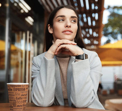 Vasos de papel Caramont de 7 oz con agitadores de madera, ecológicos y desechables, resistentes al calor, para bebidas frías y calientes en cartón de calidad, ideales para café, té, cumpleaños, etc. -400 