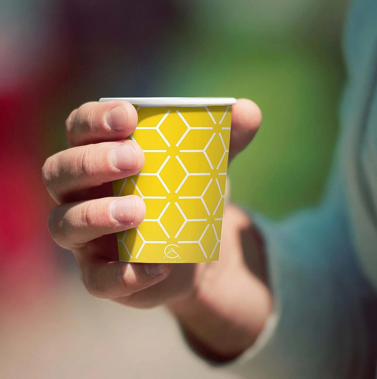 Caramont,4 Oz Espresso Gobelets en Carton avec Agitateurs en Bois,Écologique et Jetables,Résistant à la Chaleur,Carton de Qualité,Idéal pour Toutes Les Boissons Chaudes ; Café,Thé,Chocolat etc. -400